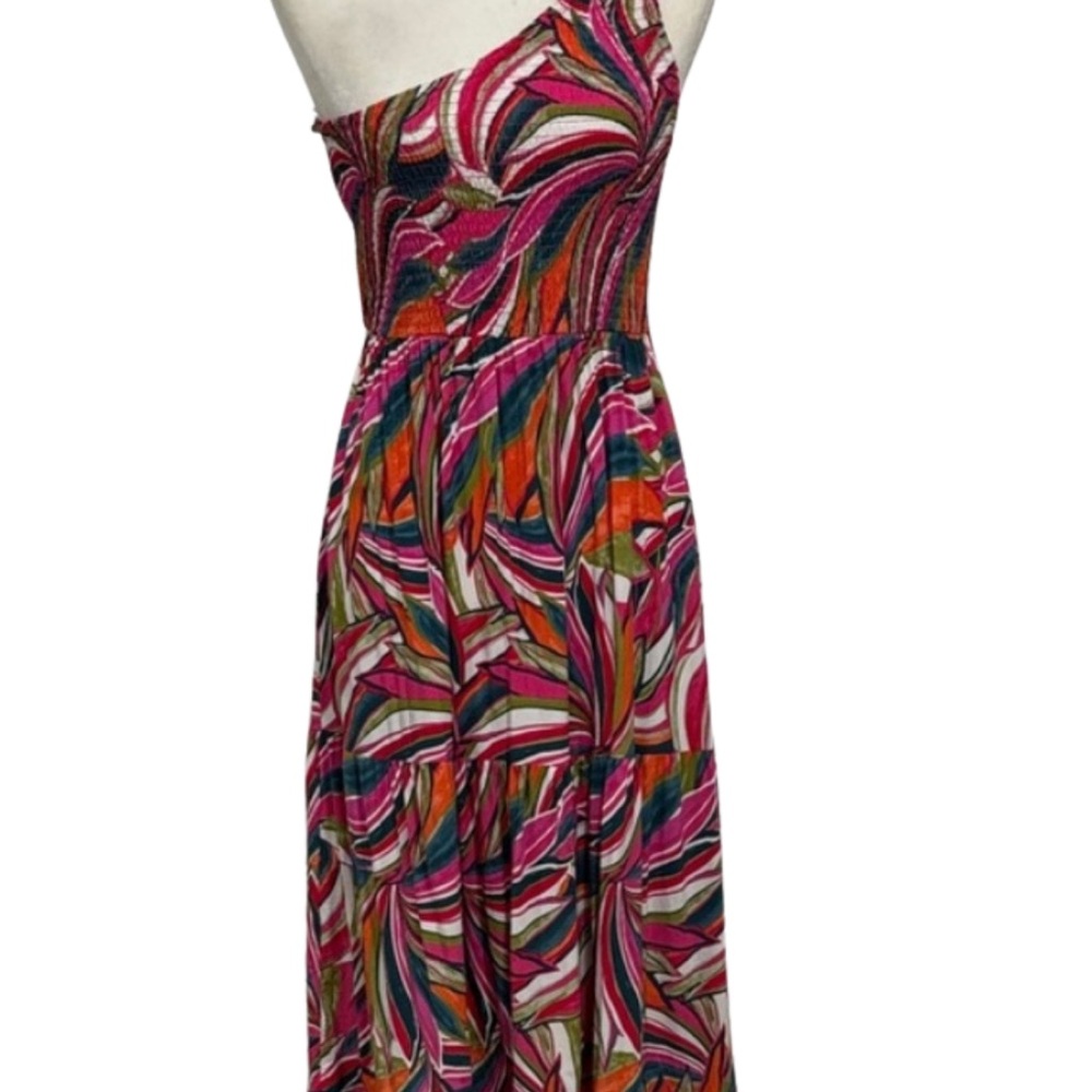 Anthropologie Abel the Label Kelissa one-shoulder tiered maxi dress S